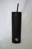 Tumbler double paroi 473 ml avec paille intégrée