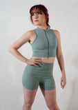 Short effet push-up - Vert