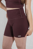 Short moulant taille haute - Bordeaux