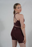 Short moulant taille haute - Bordeaux