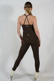 Legging taille haute - Marron