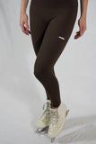 Legging taille haute - Marron