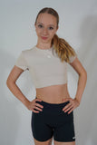 Crop top dos nu - Beige